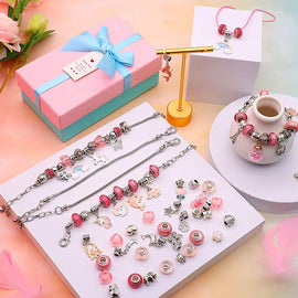 Barnkristall DIY-armband 77 st set