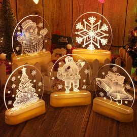 Nattlampa i akryl för julklappar