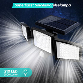 Superljusst Solcellsrörelselampa