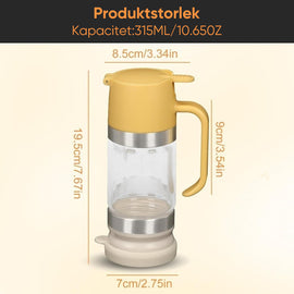 Multifunktionell honungsflaska i glas