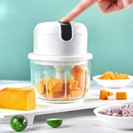 Elektrisk mini vitlökshackare Bärbar, USB sladdlös matkvarn