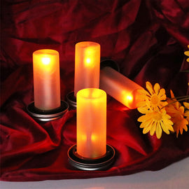 LED-simulering solar mason lock flamma lampa(4 st)