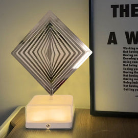 LED-bordslampa med roterande atmosfär