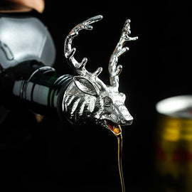 Hjorthuvud vin hällare