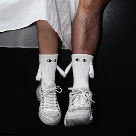 Par Hand I Hand Magnetiska Hållande Händer Strumpor