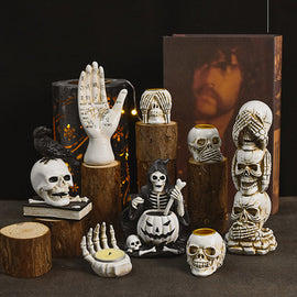 Halloween Skalle Prydnad