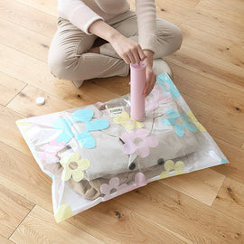 Kompressionspåsar för kläder, täckeförvaring Hushåll Space Saver Vacuum Sealer påsar