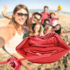 Röd läppvattenkopp Romantisk bargåva, Läppformad ölflaska