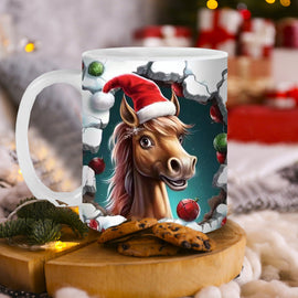 Jul Djurmönster Mugg