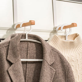 Vikbar robust massivt trä över dörrkrokar